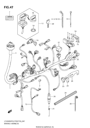 Wiring Harness (lt-a500xpl2 E33) Schematic