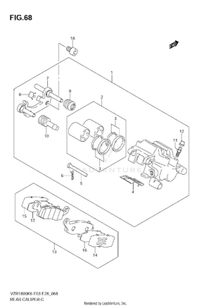 Rear Caliper Schematic