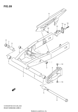 Rear Swinging Arm Schematic