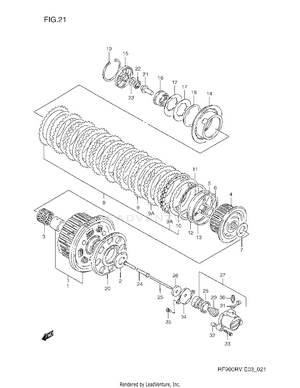 Clutch (model R) Schematic
