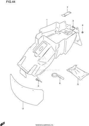 Rear Fender Schematic