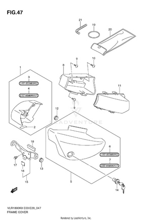 Frame Cover (model K8) Schematic