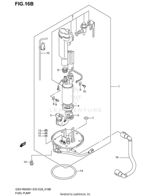 Fuel Pump (model K3) Schematic
