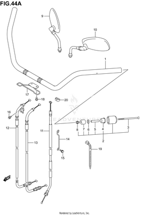 Handlebar (model K5) Schematic