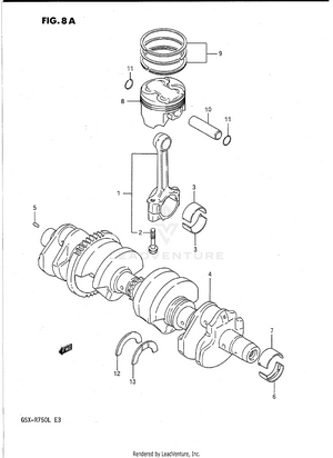 Crankshaft (model L) Schematic