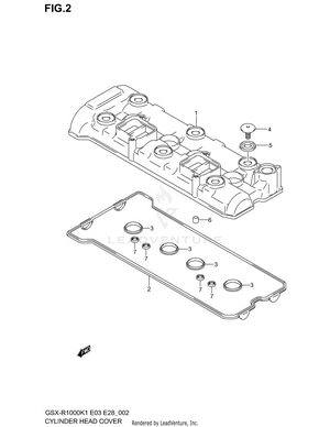 Cylinder Head Cover Schematic