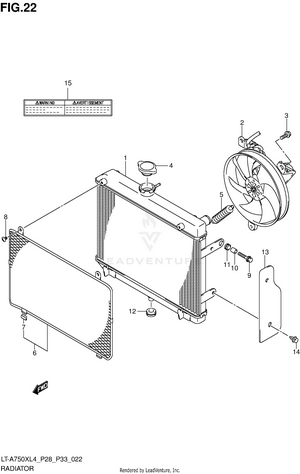 Radiator (lt-a750xzl4 P28) Schematic