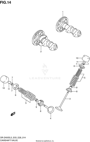 Camshaft/valve Schematic