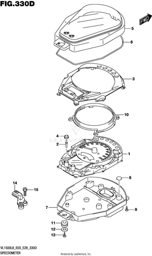 Speedometer (vl1500btl8 E28) Schematic