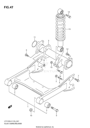 Rear Swingingarm Schematic