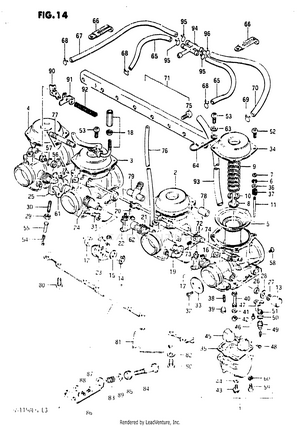 Carburetor (for Model F/f2 Of California) Schematic