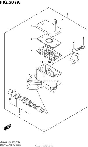 Front Master Cylinder Schematic
