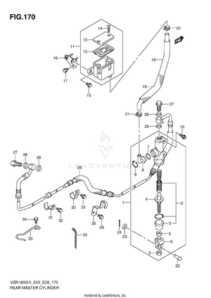 Rear Master Cylinder Schematic