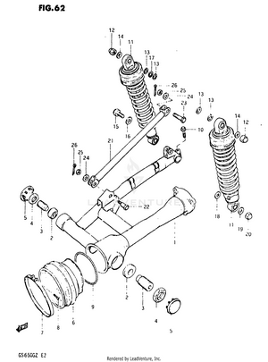 Rear Swinging Arm Schematic