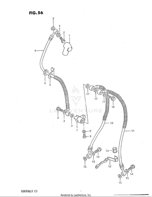 Front Brake Hose Schematic