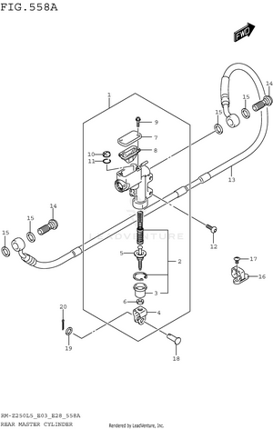 Rear Master Cylinder Schematic