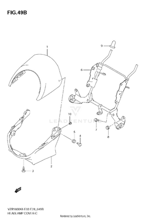 Headlamp Cover (vzr1800nk8/nk9) Schematic