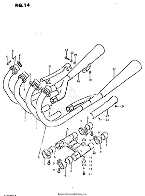Muffler (model T) Schematic