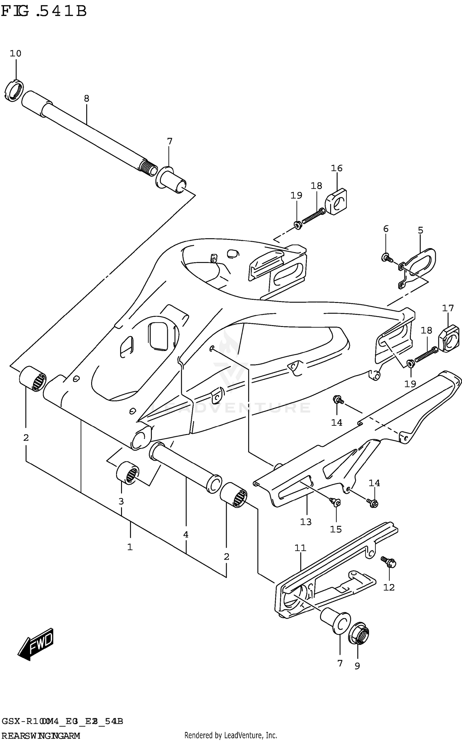 REAR SWINGINGARM (GSX-R1000A)