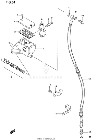 Front Master Cylinder Schematic