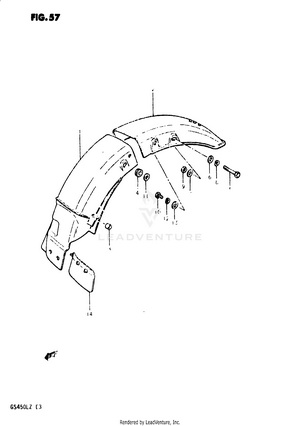 Rear Fender Schematic