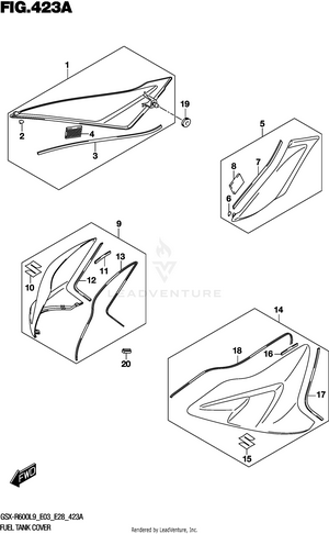 Fuel Tank Cover Schematic