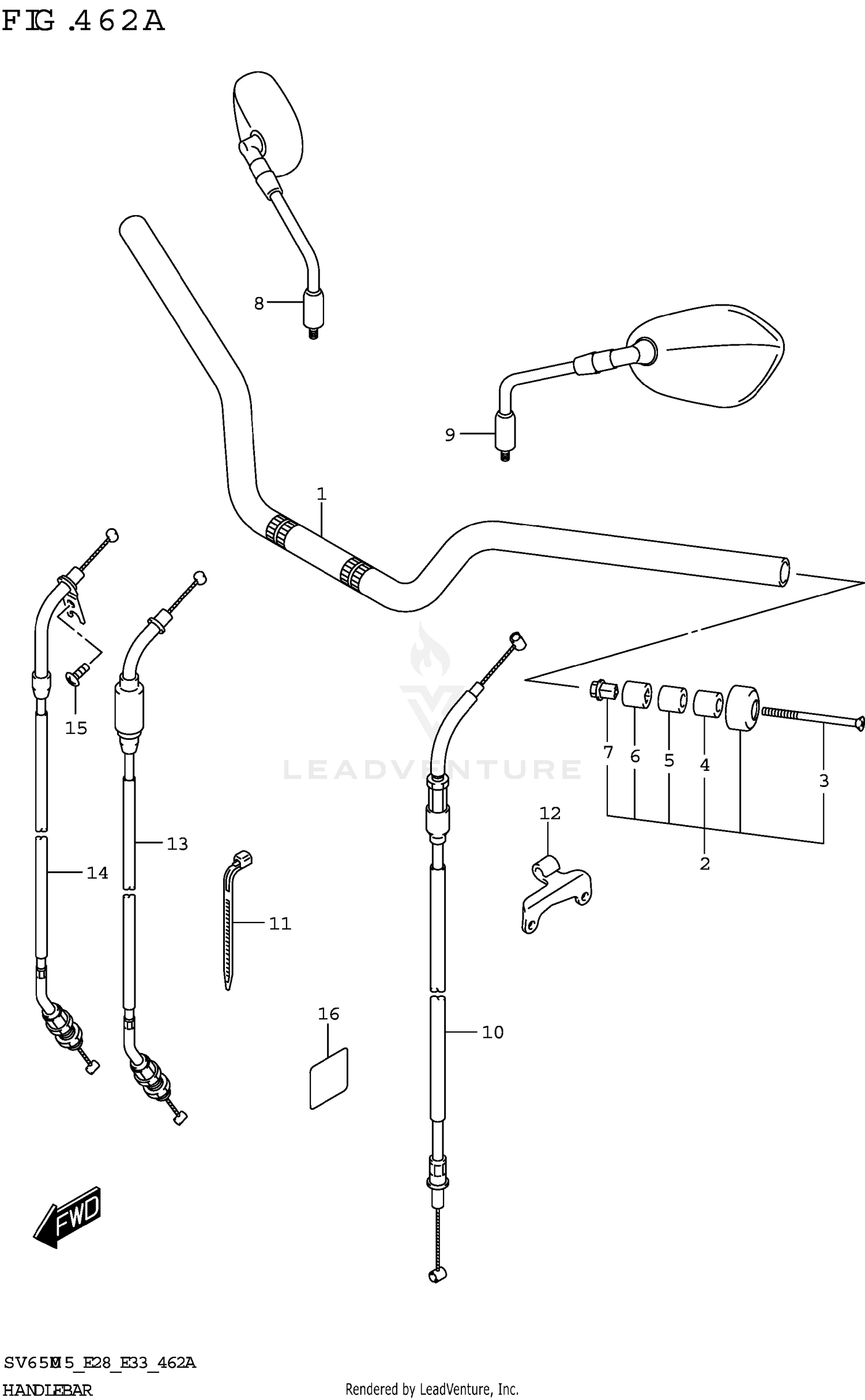 HANDLEBAR (SV650A)