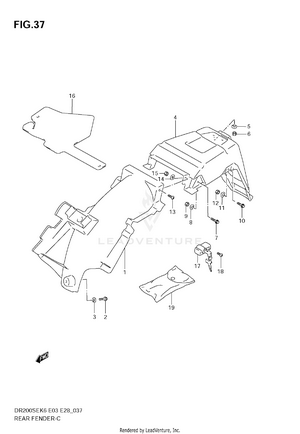 Rear Fender Schematic
