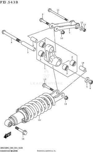 Rear Cushion Lever Schematic