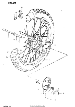 Front Wheel (model Z) Schematic