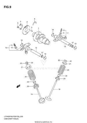 Camshaft - Valve Schematic