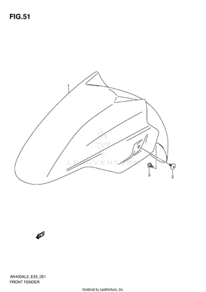 Front Fender (an400zal3 E28) Schematic