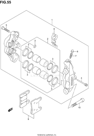 Front Caliper Schematic