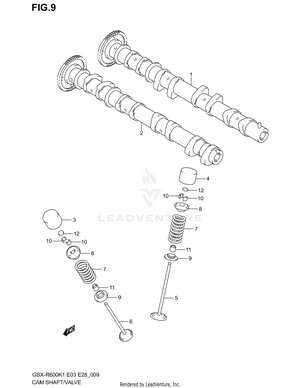 Cam Shaft - Valve Schematic