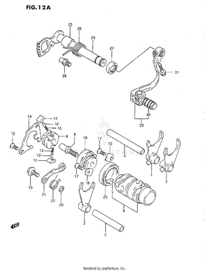 Gear Shifting (k/l/m/n/p/r) Schematic