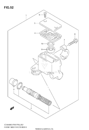 Front Master Cylinder Schematic