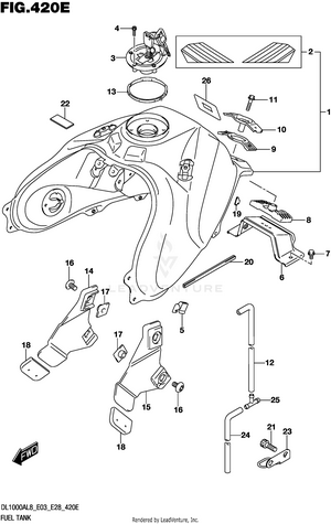 Fuel Tank (dl1000al8 E33) (for Yu1) Schematic