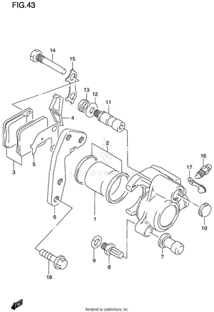 Front Caliper Schematic