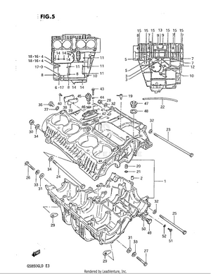 Crankcase (model Z) Schematic