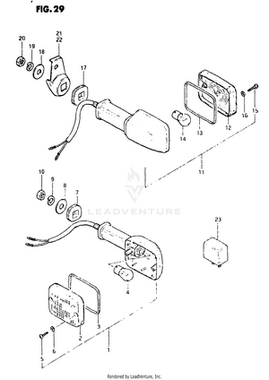 Turn Signal Lamp (model Z) Schematic