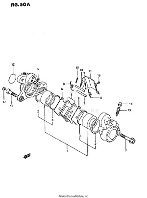 Front Caliper (model P/r/s/t) Schematic
