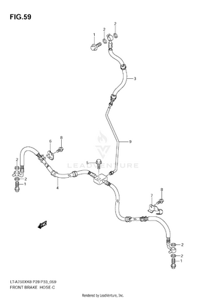 Front Brake Hose Schematic