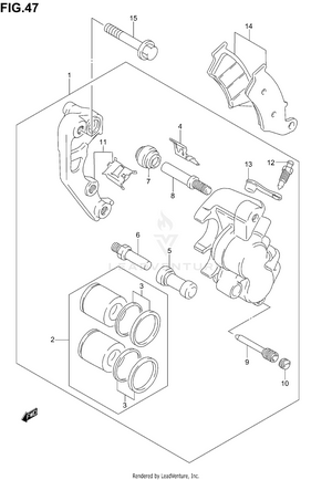 Front Caliper Schematic