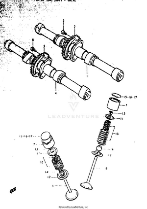 Cam Shaft - Valve Schematic