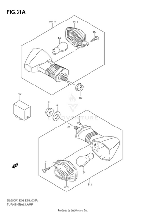 Turnsignal Lamp (model K9) Schematic