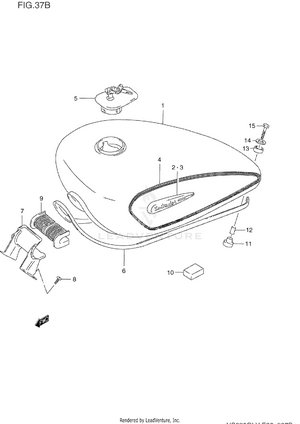 Fuel Tank (model V) Schematic