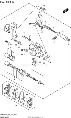 Rear Caliper Schematic