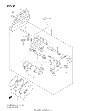 Rear Caliper Schematic