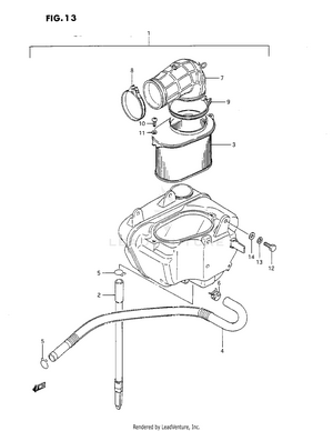 Air Cleaner (rear) Schematic