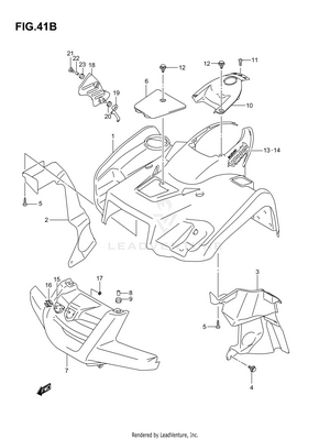 Front Fender (model K6) Schematic